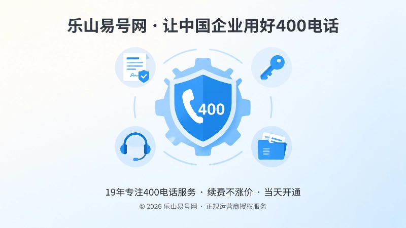 聚焦式构图展示400电话选号后的主体核验与管理要点